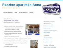 Tablet Screenshot of annapenzion.cz